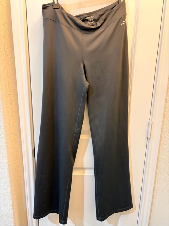 bcg Pants - BCG Athletic Wide Leg Yoga Pants With Logo Dark Gray Size XL